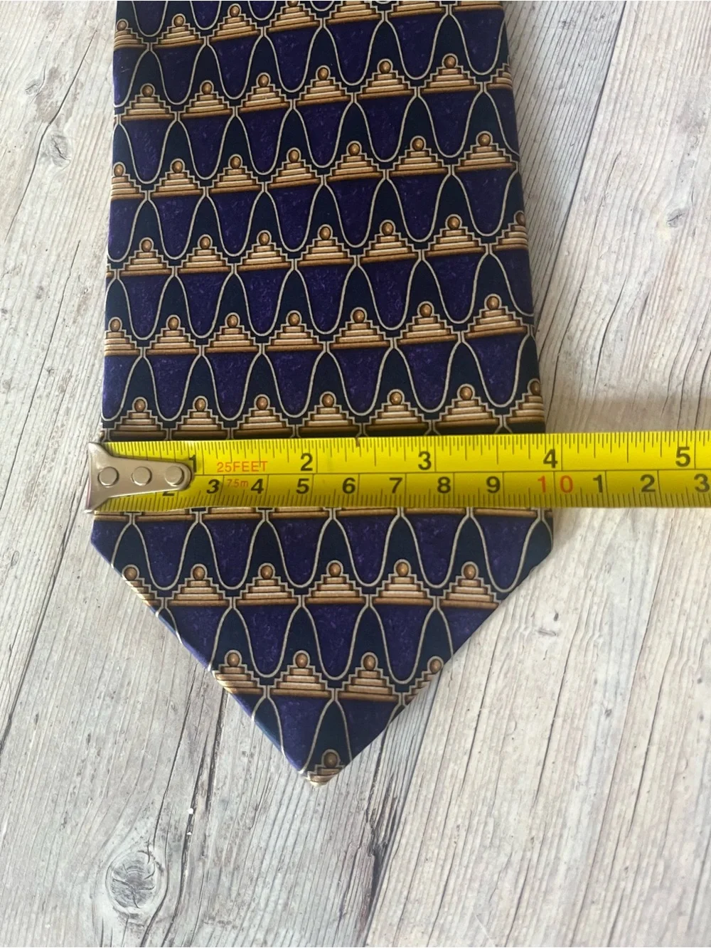 Designer blue silk tie Valentino